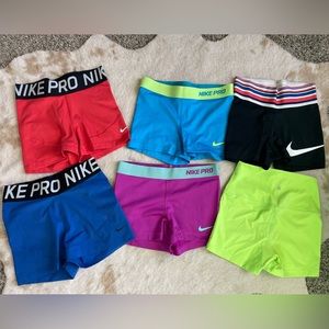 NIKE pro LOT of shorts
